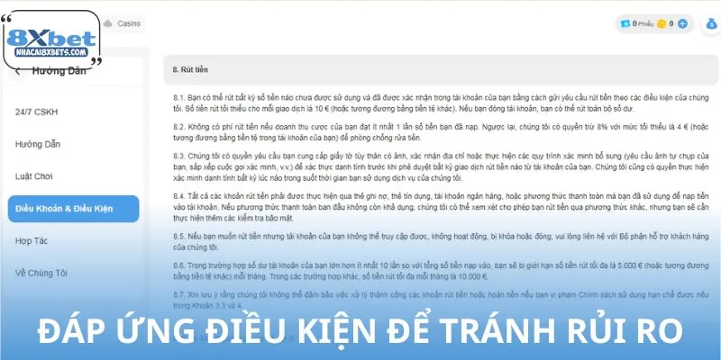 Đọc kỹ những điều kiện cần thiết cho giao dịch